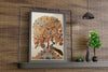 Vintage Kalamkari Tree of Life with Peacock, Traditional Indian Folk Arts