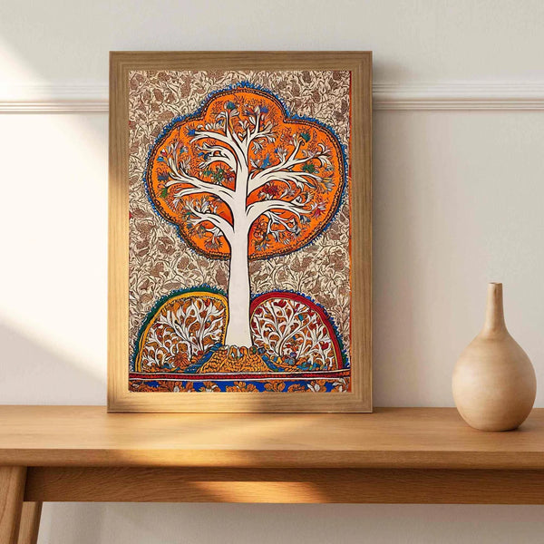 Indian Madhubani Painting,Indian Ethnic Art