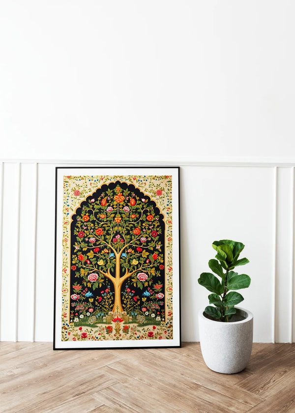 Multicolor Tree modern art Boho painting