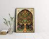 Multicolor Tree modern art Boho painting