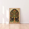 Multicolor Tree modern art Boho painting
