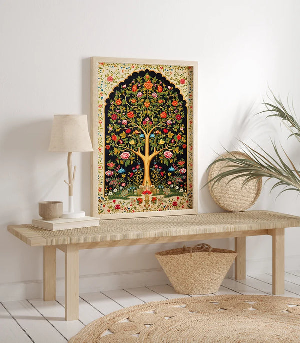 Multicolor Tree modern art Boho painting