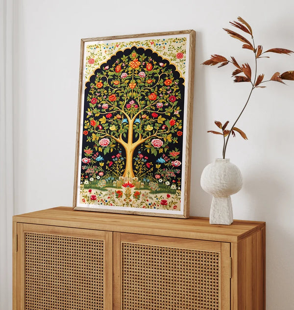 Multicolor Tree modern art Boho painting