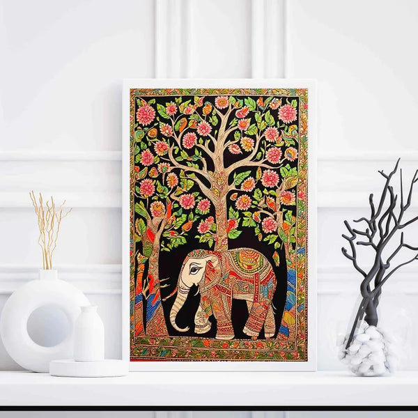 Indian Madhubani Painting,Indian Ethnic Art