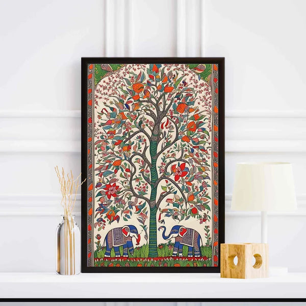 Indian Madhubani Painting,Indian Ethnic Art