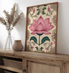 Floral Print Indian Folk Art Traditional Indian Floral Printable Wall Art