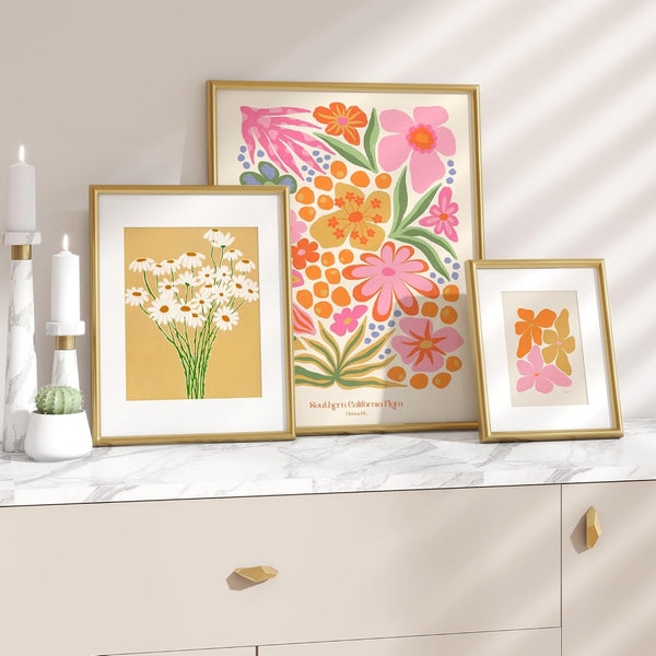 Golden Metal Frame