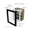Premium Brown Synthetic Fiber Photo Frame