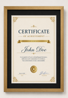 Certificate Frame – A4 & A3 | Premium Wooden Frames | Online Framing