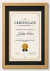 Certificate Frame – A4 & A3 | Premium Wooden Frames | Online Framing