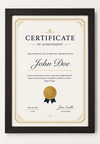 Certificate Frame – A4 & A3 | Premium Wooden Frames | Online Framing