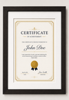 Certificate Frame – A4 & A3 | Premium Wooden Frames | Online Framing
