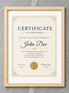 Certificate Frame – A4 & A3 | Premium Wooden Frames | Online Framing