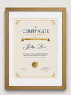 Certificate Frame – A4 & A3 | Premium Wooden Frames | Online Framing