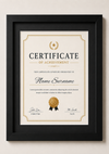 Certificate Frame – A4 & A3 | Premium Wooden Frames | Online Framing