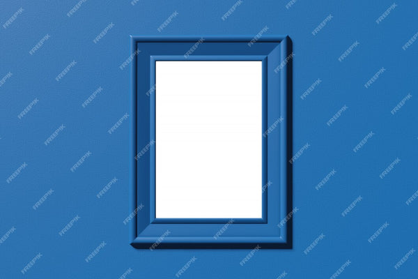Blue photo frame