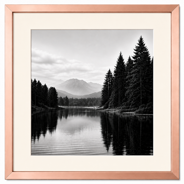 Obsidian Luxe Metal Frame – Premium Glossy Aluminum Picture Frame