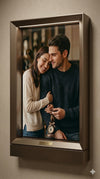 Antique Bronze Metal Photo Frame