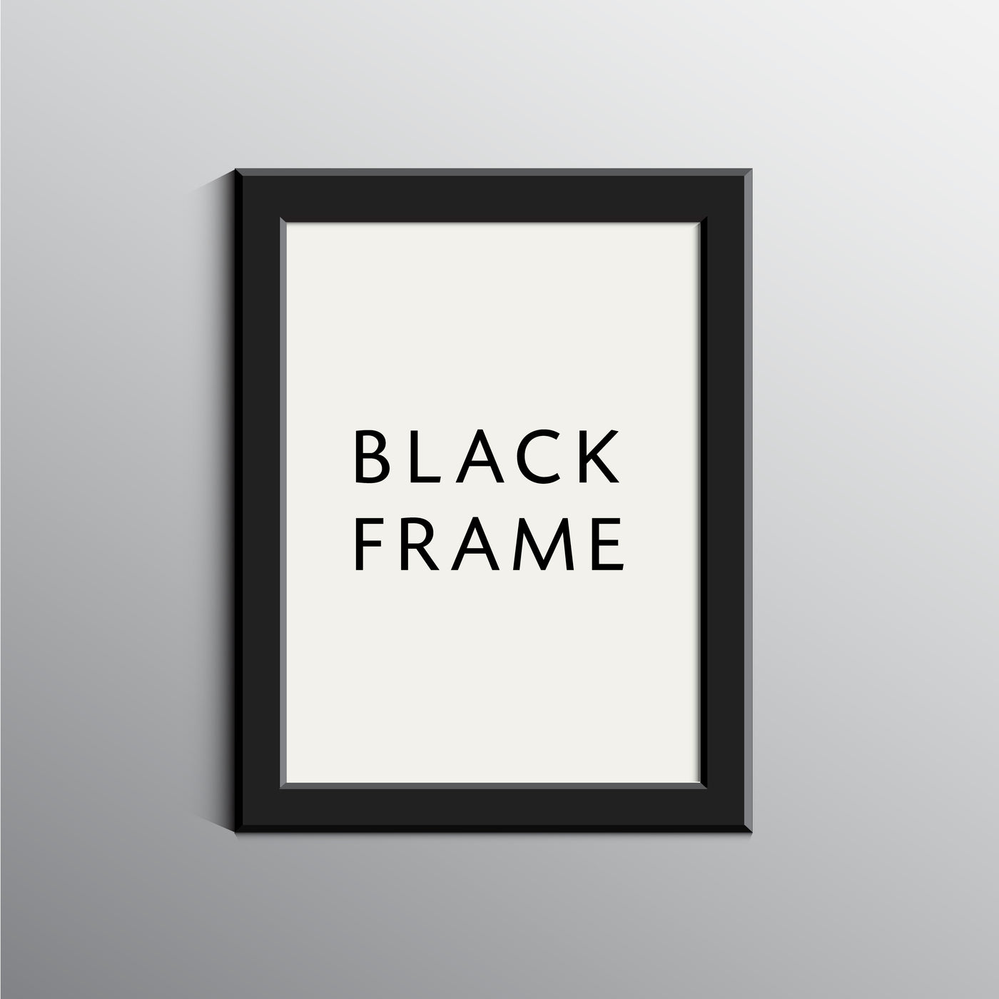 Black photo frame