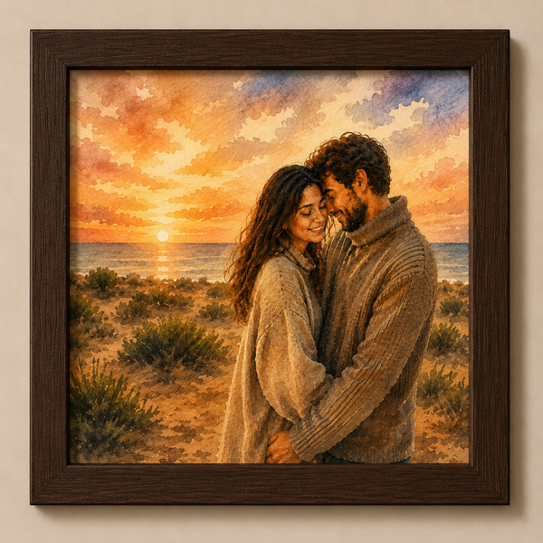 Slim Wooden 0.5 Inch Photo Frame