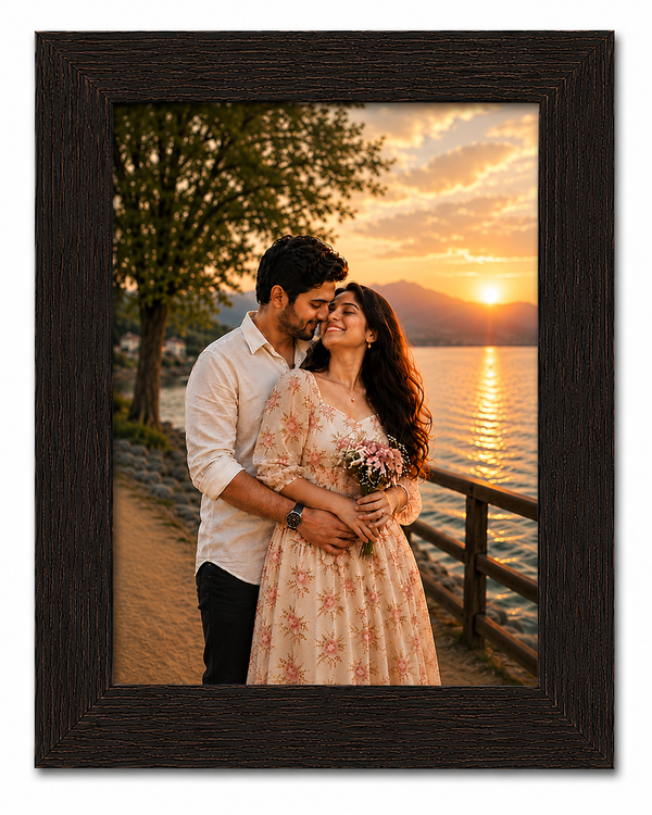 Slim Wooden 2 Inch Photo Frame