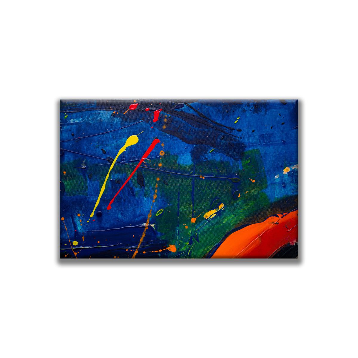 Modern Abstract A Midnight Dream Framed Canvas Painting