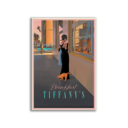 Breakfast at Tiffany's Movie Canvas Modern Design