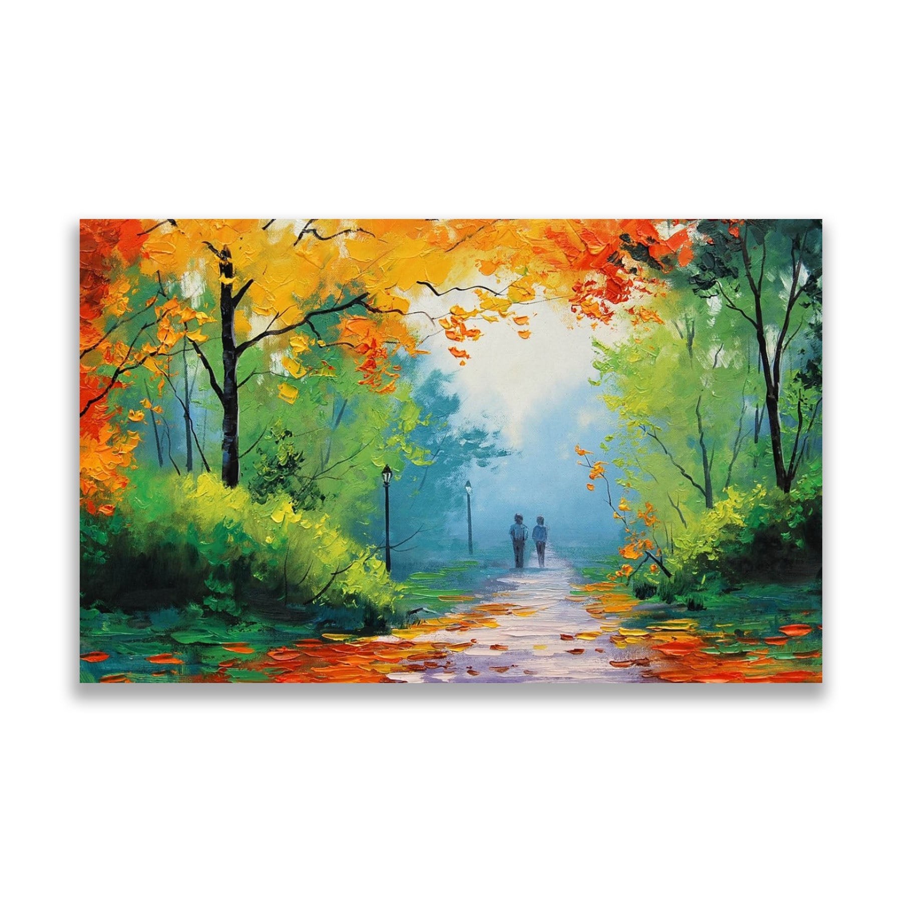 Colorful Sunrise Nature Fabric Canvas Paintings