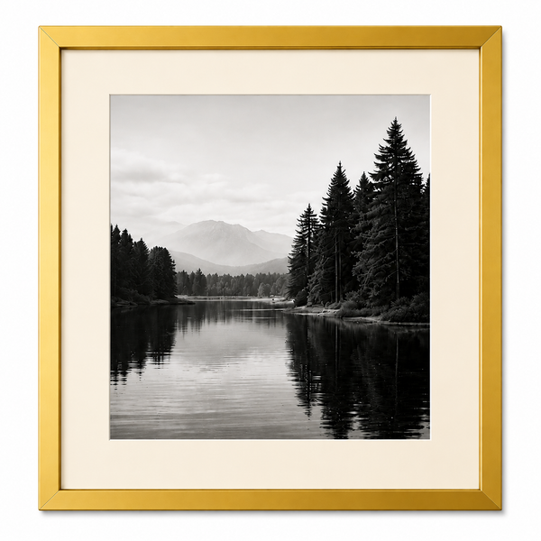 Obsidian Luxe Metal Frame – Premium Glossy Aluminum Picture Frame