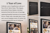 1 Year of Love Anniversary Photo Frame – Personalized First Wedding Anniversary Collage Frame