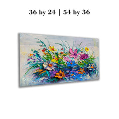 Beautiful Bouquet Of Colourful Wild Flowers Painting Style Modern Design