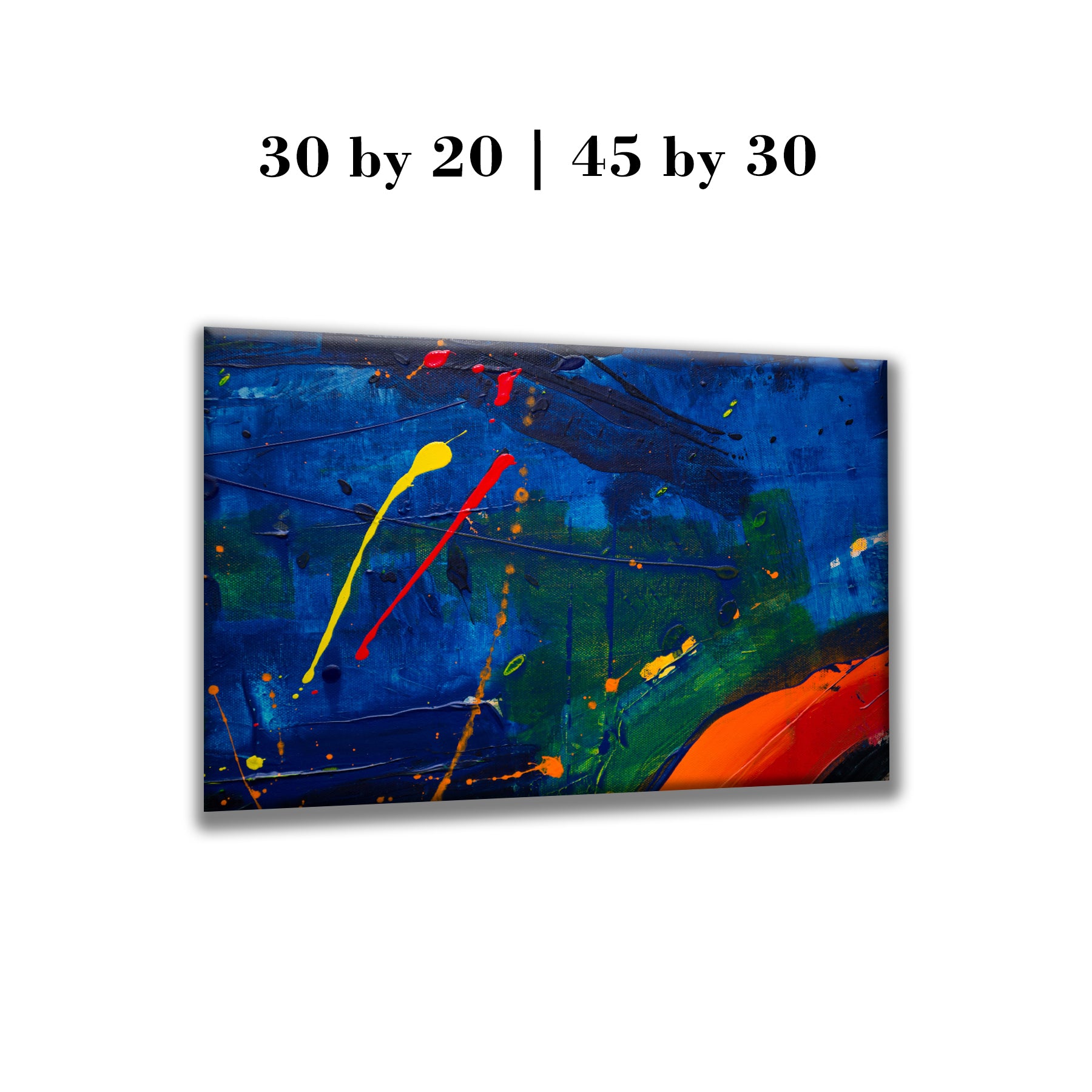 Modern Abstract A Midnight Dream Framed Canvas Painting