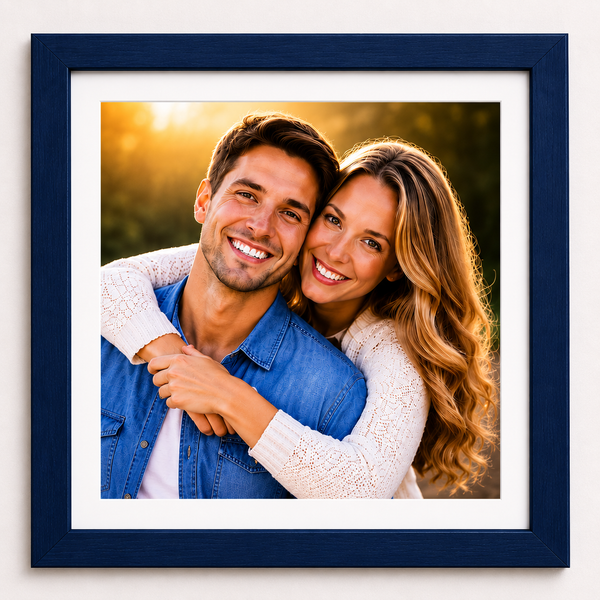 Modern Flat Wooden Photo Frame | Custom Wall Picture Frame Online