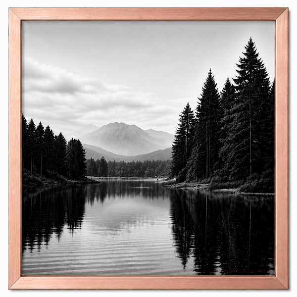 Obsidian Luxe Metal Frame – Premium Glossy Aluminum Picture Frame