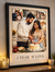 Personalized 1st Wedding Anniversary Collage Frame (A4 / A3)