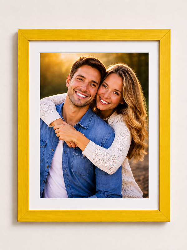 Modern Flat Wooden Photo Frame | Custom Wall Picture Frame Online