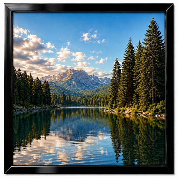 Obsidian Luxe Metal Frame – Premium Glossy Aluminum Picture Frame