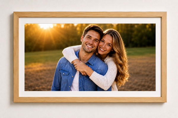 Modern Flat Wooden Photo Frame | Custom Wall Picture Frame Online