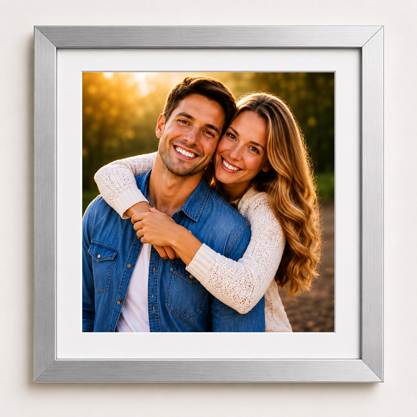 Modern Flat Wooden Photo Frame | Custom Wall Picture Frame Online