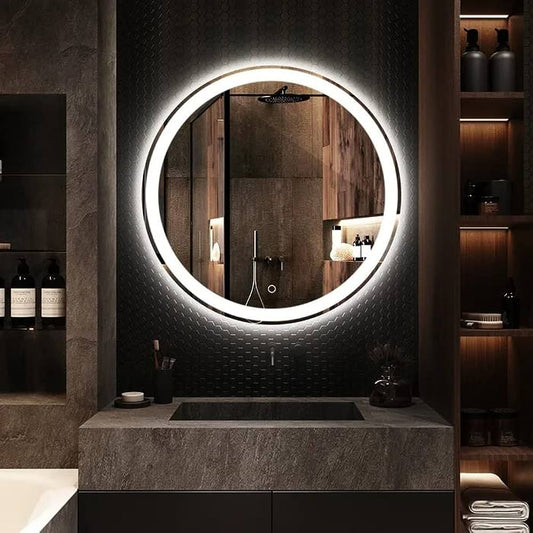 Wall Mounted Round Led Light Mirror