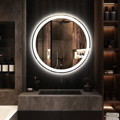 Wall Mounted Round Led Light Mirror