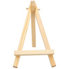 Mini Wooden Display Easel Tripod Stand and Canvas Panels (4x4 inches) | Acid-Free | MDF Board | Anti-Fungal | for Oil & Acrylic Painting (Set of 5)