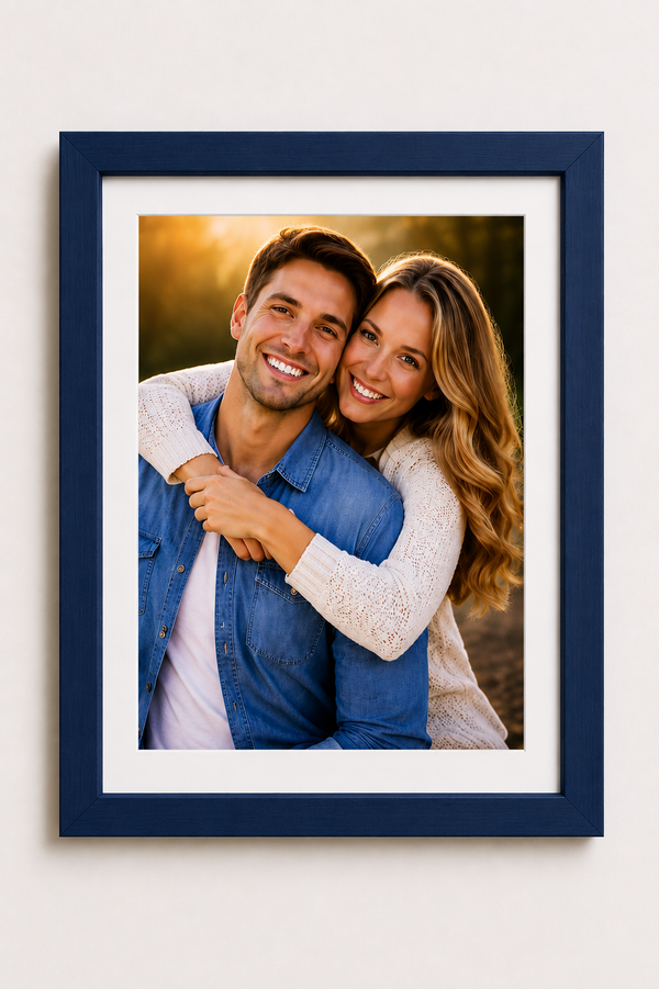 Modern Flat Wooden Photo Frame | Custom Wall Picture Frame Online