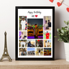 Personalized Happy Birthday Photo Collage Frame