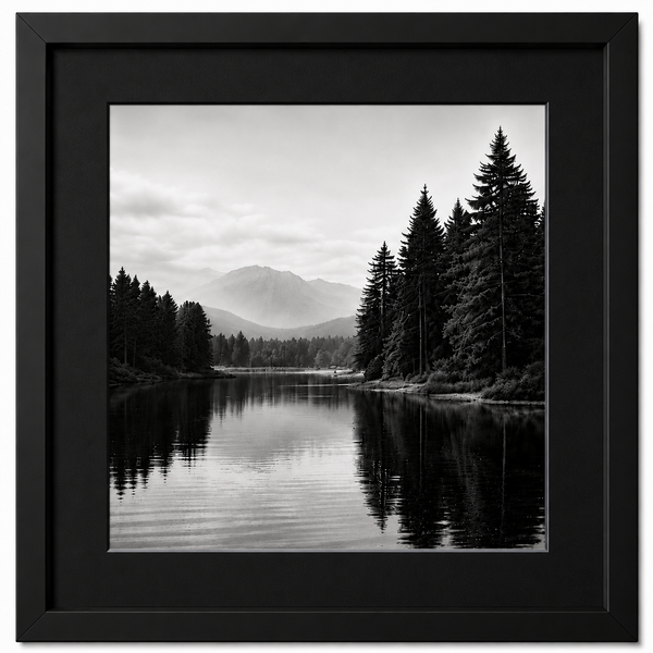 Obsidian Luxe Metal Frame – Premium Glossy Aluminum Picture Frame