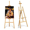 Premium Artist Wooden Easel Stand 5 FEET with Angle and Height Adjustment for Canvas Painting Display 5 ft [154 cm]