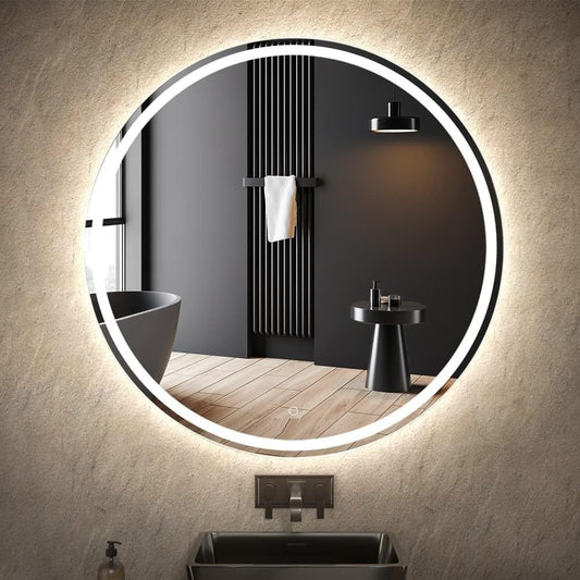 Wall Mounted Round Led Light Mirror