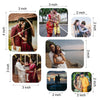 Customized Acrylic Photo Fridge MagnetsGlass Like FinishWaterproof Multi SizeSet of 7Wedding Gift, House Warming, Home Decore