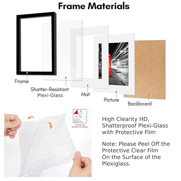 4 by 6 inch Black Photo Frame