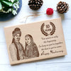 India Personalized Engraved Wooden Anniversary Picture Frame